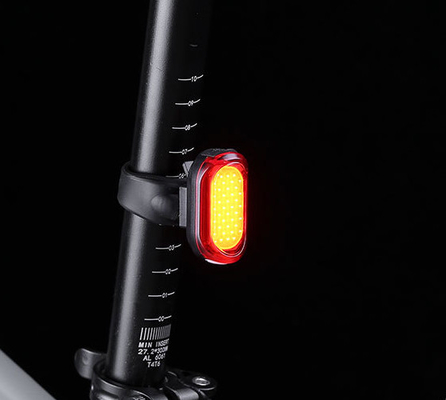 400mAh Luz de bicicleta recargable LED blanco / rojo / personalizado 2-3 horas de carga