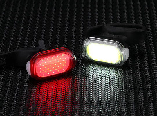 Luz de bicicleta LED recargable de alto brillo Blanco/rojo/color personalizado