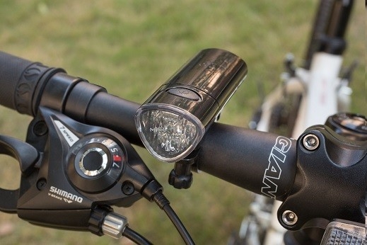 Blanco al aire libre de Front Headlights 5pcs de la bicicleta 20lm, bici Front Light LED de 3 AAA