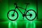 La bicicleta de la pila AAA LED habló 32pcs ligero 3D de aluminio